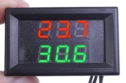 Temperaturanzeige im Gehäuse